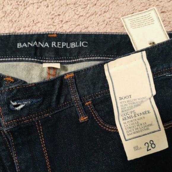 Banana Republic Denim - Banana Republice Boot Cut Jeans - Dark Wash Sz 28